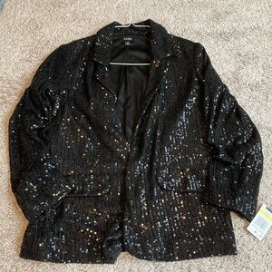 NWT Black sequin jacket